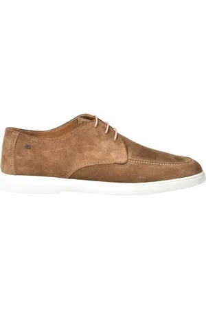BALDININI Homme, Chaussures, Brun, Taille: 41 EU Suede leather lace-up
