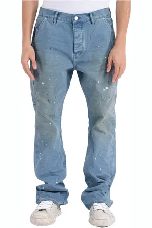 Purple Brand Homme, Jeans, Bleu, Taille: W32 Jean denim décontracté avec ourlet effiloché