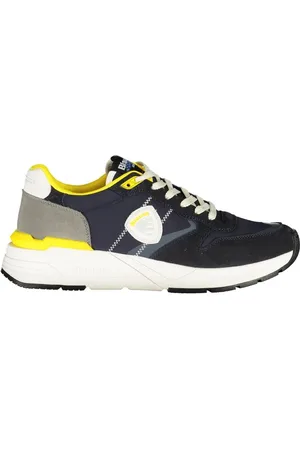 Blauer Homme, Chaussures, Multicolore, Taille: 43 EU Baskets de Mode Sportive avec Accents Jaunes