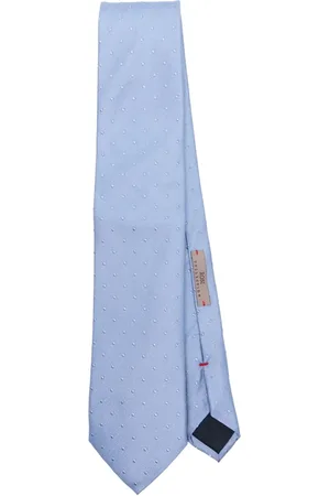 Lady Anne Homme, Accessoires, Bleu, Taille: ONE Size Cravate Ciel en Jacquard Pointue