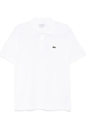 Lacoste Homme, Tops, Blanc, Taille: M Polo Blanc Boutons Col