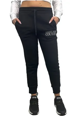 VERSACE Femme, Pantalons, Noir, Taille: 36 FR Pantalon de survêtement confortable pour femmes
