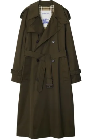 Burberry Femme, Manteaux, Vert, Taille: 36 FR Collection de Manteaux Élégants