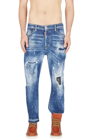 Dsquared2 Homme, Jeans, Bleu, Taille: M Jean Bro déchiré avec finition usée
