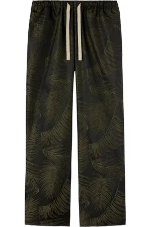 Palm Angels Homme, Pantalons, Multicolore, Taille: M Shorts Verts à Taille Élastique et Cordon