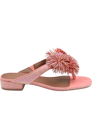 Kurt Geiger Femme, Chaussures, Rose, Taille: 39 EU Chaussures Plates en Dentelle Pêche