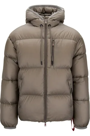 afterlabel Homme, Vestes, Brun, Taille: M Doudoune Homme avec Fermeture Éclair