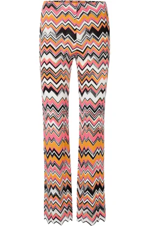 Marc Cain Femme, Pantalons, Multicolore, Taille: 42 FR Pantalon Rose Yc 81.49 M29