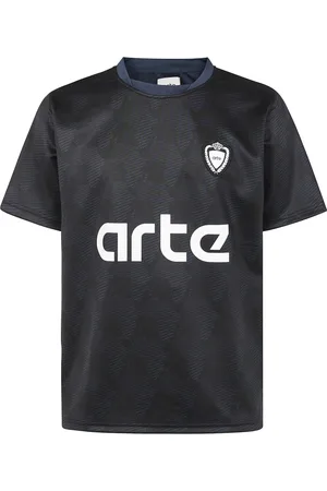 Arte Antwerp Homme, Tops, Noir, Taille: M T-shirt imprimé africain