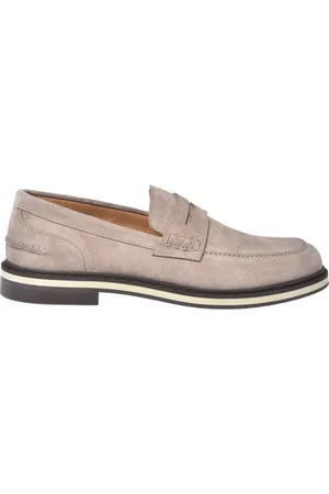 BALDININI Homme, Chaussures, , Taille: 40 EU Mocassins in grey suede leather