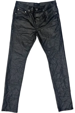 Purple Brand Homme, Jeans, Noir, Taille: W29 Jean Skinny Noir avec Finition Vernie