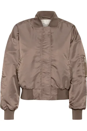 My Essential Wardrobe Femme, Vestes, Brun, Taille: 46 FR Bomber Court Major