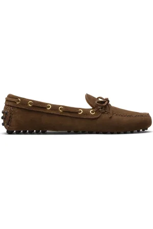 CAR SHOE Femme, Chaussures, Brun, Taille: 38 1/2 EU Daim Détail Bout Rond Chaussures