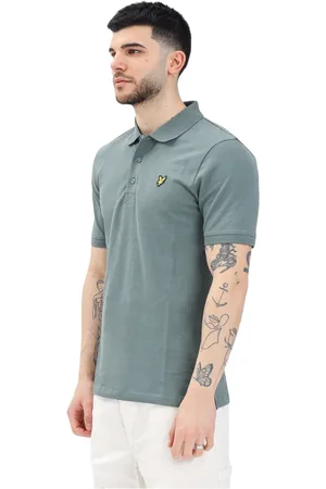 Lyle & Scott Homme, Tops, Vert, Taille: M Polo vert à manches courtes