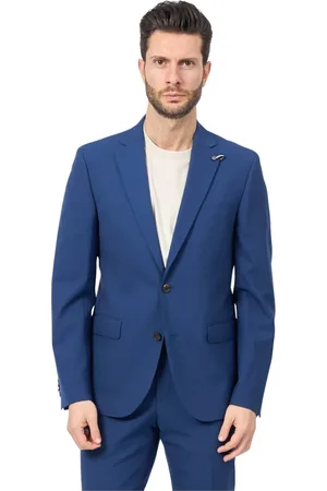 Bugatti Homme, Vestes, Bleu, Taille: L Veste Bleue avec Revers Fermeture