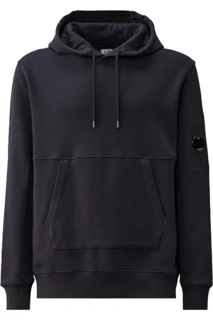 C.P. Company Homme, Sweatshirts et sweats à capuche, Bleu, Taille: M Sweat à Capuche Bleu Marine Style Kangourou