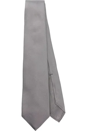 BARBA Homme, Accessoires, Gris, Taille: ONE Size Cravate Grise Réglable avec Pointe Effilée