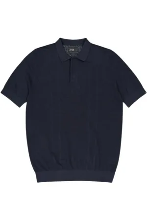 Butcher of Blue Homme, Tops, Bleu, Taille: L Polo Tricot Bleu Marine