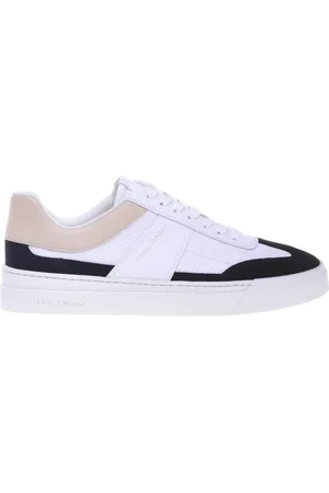 BALDININI Homme, Chaussures, Blanc, Taille: 40 EU Blue suede and stamped leather trainer