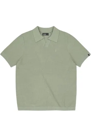Butcher of Blue Homme, Tops, Vert, Taille: S Polo en Tricot Bouclé Élégant et Raffiné