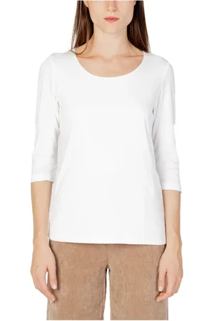 Street one Femme, Tops, Blanc, Taille: 42 FR QR Pania T-Shirt Manches Longues