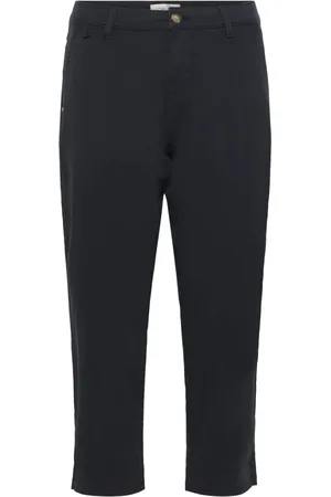 Cream Femme, Pantalons, Bleu, Taille: W27 Pantalon Capri Twill Bleu Marine