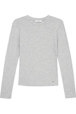 ANINE BING Femme, Tops, Gris, Taille: 36 FR Pull Gris à Col Rond