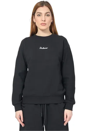 DISCLAIMER Femme, Sweatshirts et sweats à capuche, Noir, Taille: 42 FR Pull noir en coton avec logo