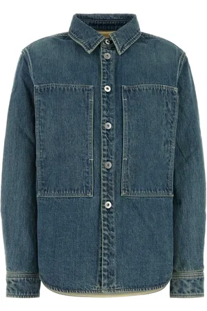 Jil Sander Femme, Blouses et Chemises, Bleu, Taille: 38 FR Chemise Oversize en Denim avec Blazers et Gilets