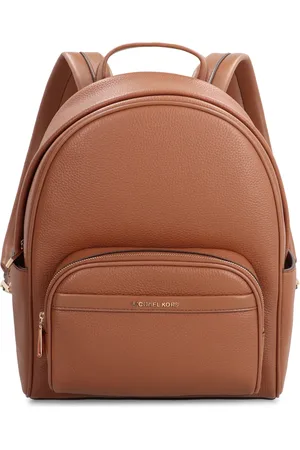 Michael Kors Femme, Sacs, Brun, Taille: ONE Size Sac à Dos en Cuir Granuleux avec Détails en Or