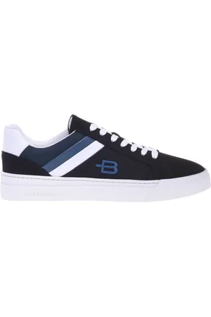 BALDININI Homme, Chaussures, Bleu, Taille: 44 1/2 EU suede and mesh trainer