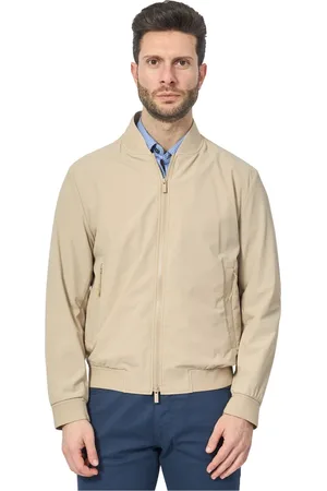 HUGO BOSS Homme, Vestes, , Taille: S Manteau Slim Fit avec Détails Côtelés