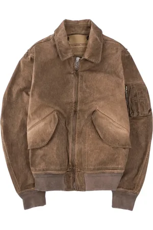 Ten Cate Homme, Vestes, Brun, Taille: L Veste Bomber Aviateur Vintage Marron
