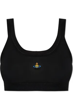 Vivienne Westwood Femme, Tops, Noir, Taille: 38 FR Haut avec logo