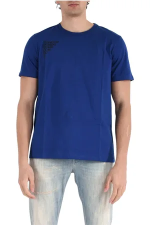 Dondup Homme, Tops, Bleu, Taille: M T-shirt en jersey avec coupe slim
