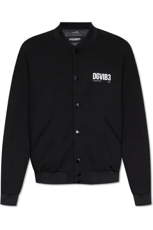 Dolce & Gabbana Homme, Vestes, Noir, Taille: M Veste imprimée