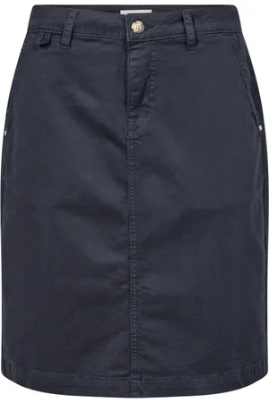 Cream Femme, Jupes, Noir, Taille: 40 FR Jupe Twill Navy Blazer