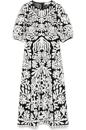 SEA Femme, Robes, Noir, Taille: 34 FR Robe noire avec manches bouffantes et poignets élastiques