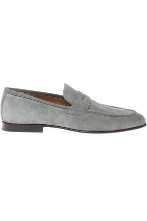 BALDININI Homme, Chaussures, Vert, Taille: 42 1/2 EU Sage suede loafer