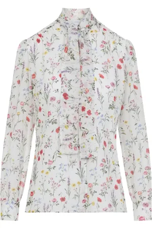 Giambattista Valli Femme, Blouses et Chemises, Multicolore, Taille: 38 FR Chemise Soie Multicolore Élégante Stylish