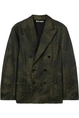 Palm Angels Homme, Vestes, Vert, Taille: M Veste Double-Breasted Vert Ivy