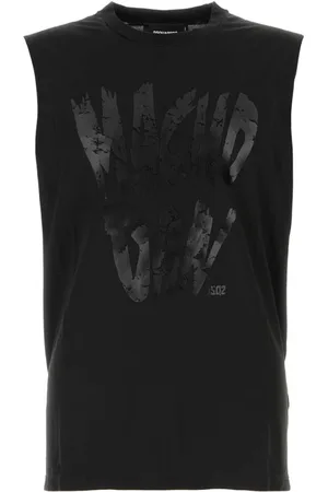 Dsquared2 Homme, Tops, Noir, Taille: S Débardeur en Coton Noir