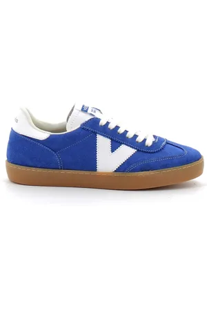 victoria Femme, Chaussures, Bleu, Taille: 39 EU Baskets rétro Berlin avec semelle caramel