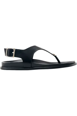 ALOHAS Femme, Chaussures, Noir, Taille: 38 EU Sandales en cuir du port