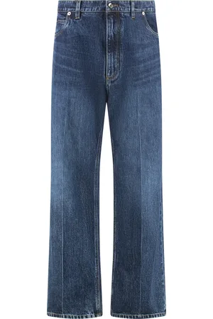 Dolce & Gabbana Homme, Jeans, Bleu, Taille: M Jean à jambes larges avec broderie au dos