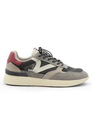 victoria Homme, Chaussures, Multicolore, Taille: 42 EU Baskets Grises en Mesh avec Détails en Daim et Cuir