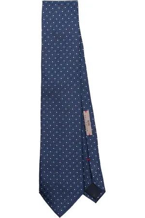 Lady Anne Homme, Accessoires, Bleu, Taille: ONE Size Cravate Bleu Marine Jacquard Pointue