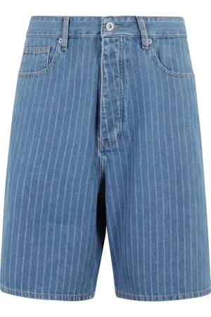 Drôle de Monsieur Homme, Shorts, Bleu, Taille: S Short Bermuda Baggy à Rayures Bleues