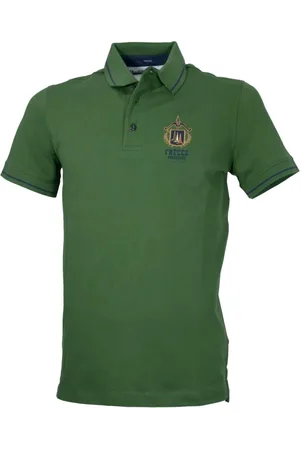 Aeronautica Militare Homme, Tops, Vert, Taille: XL Tricolori Arrows Polo Vert Pique