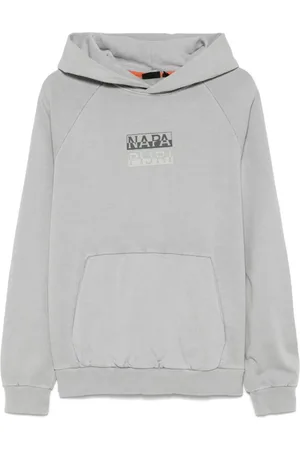 Napapijri Homme, Sweatshirts et sweats à capuche, Gris, Taille: S Pull à Capuche Gris Classique